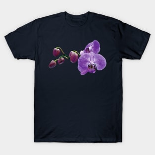 Purple Orchids With Buds T-Shirt